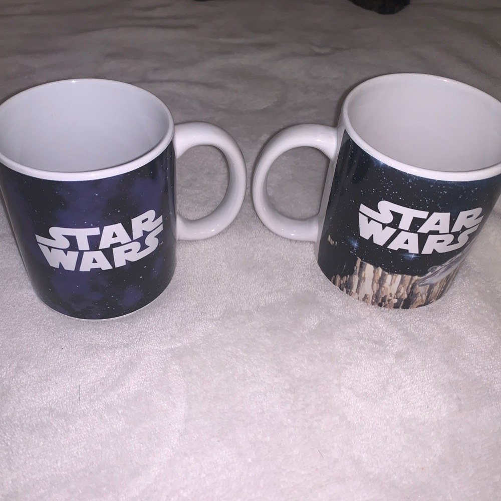 Two collectible Star Wars cups